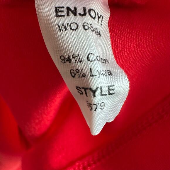 Michael Stars Red Ruched Side Racerback Midi Tank Dress Women's Small Sleeveless - Picture 2 of 8